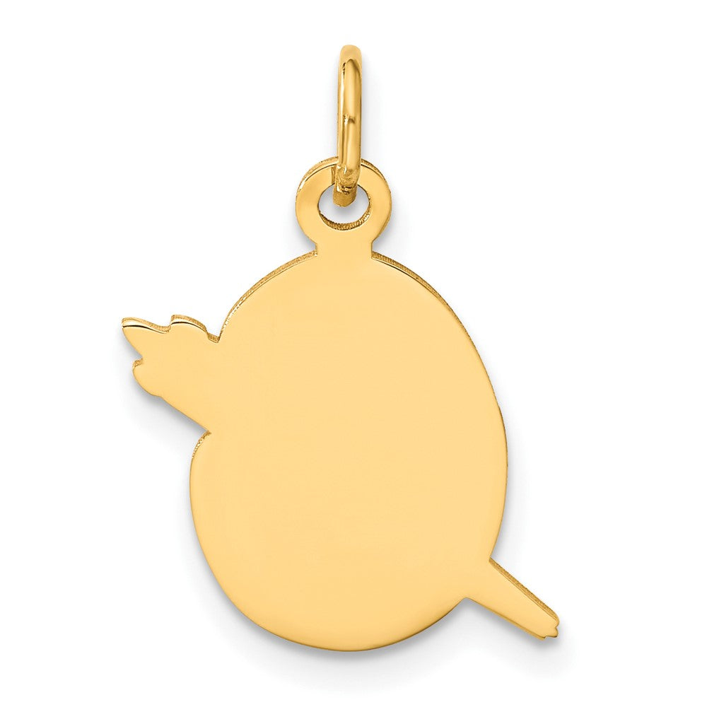 10k Enameled Artist Palette Charm