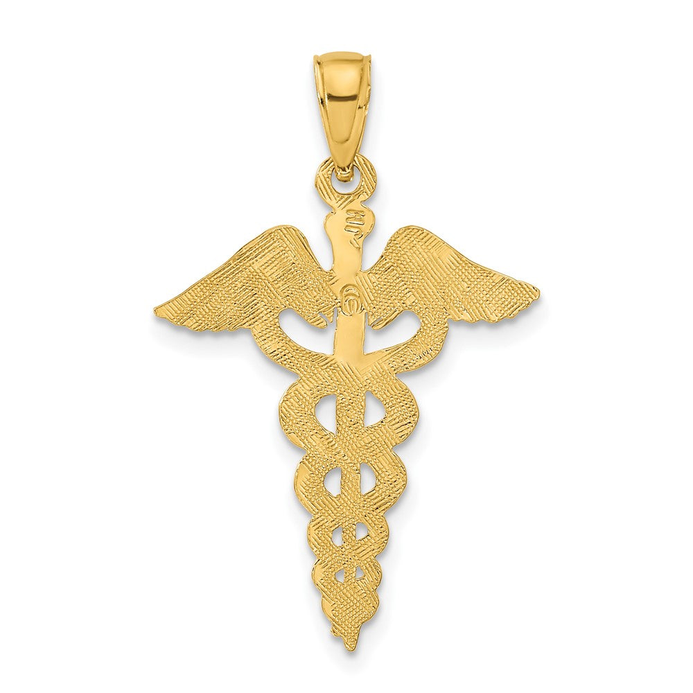 10k Caduceus Pendant