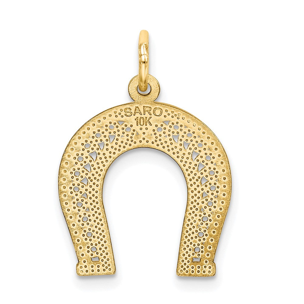 10k Horseshoe Charm