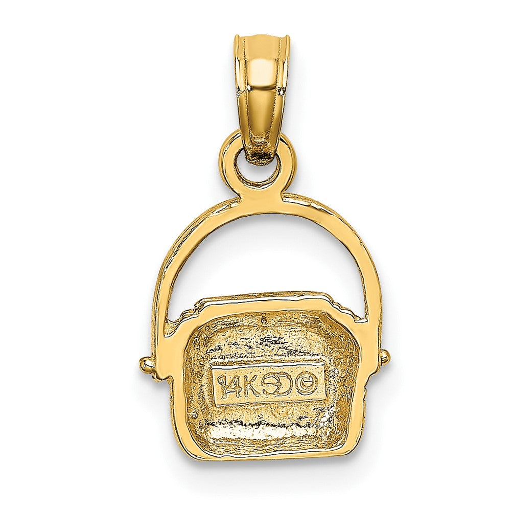10K 2-D Nantucket Basket Charm