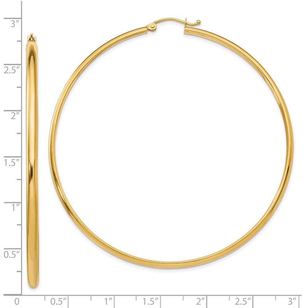 10k Polished Hoop Earring