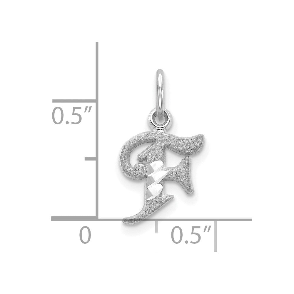 10KW Diamond-cut Initial F Charm