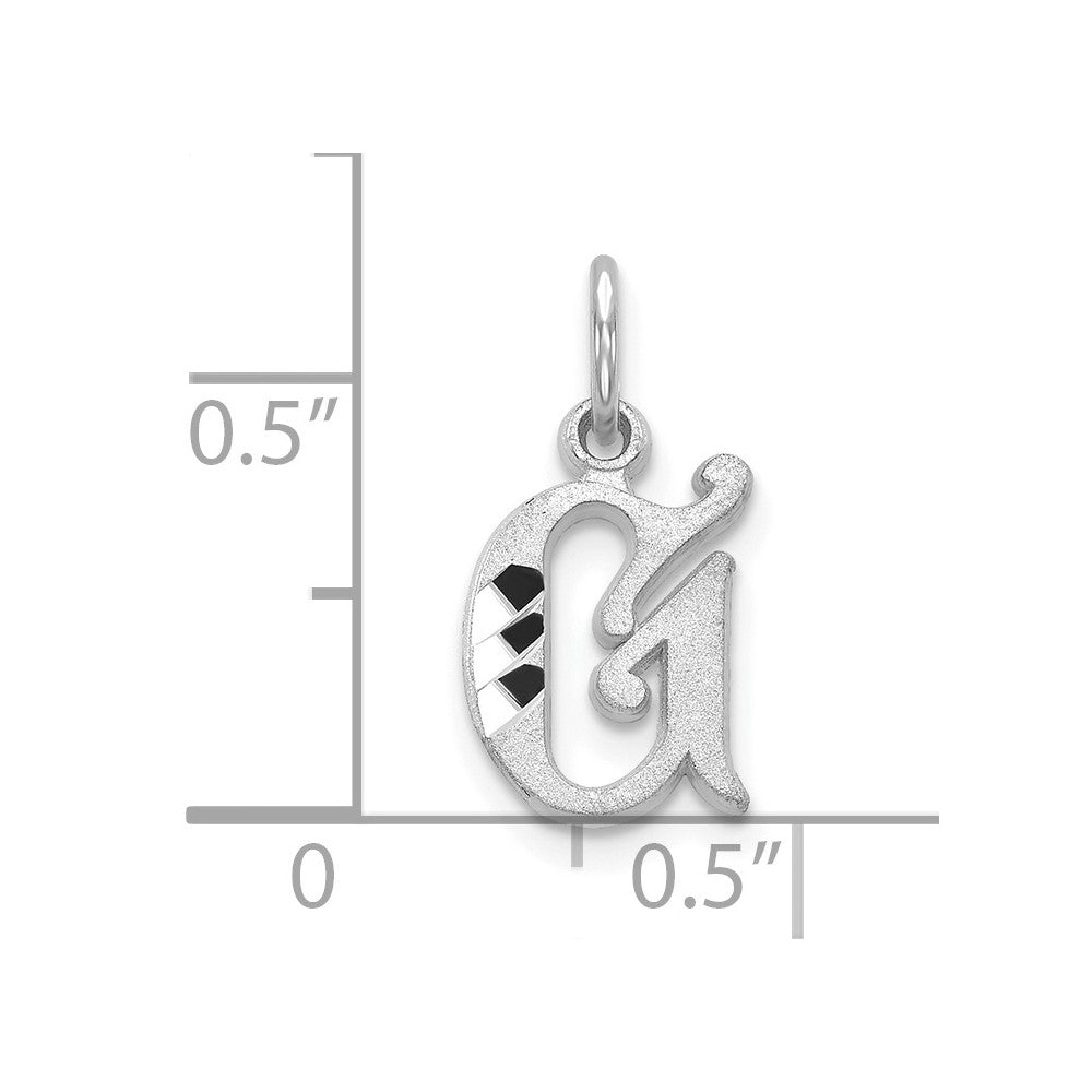 10KW Diamond-cut Initial G Charm