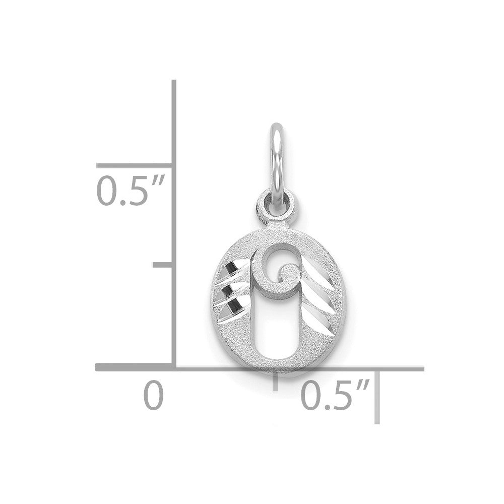 10KW Diamond-cut Initial O Charm