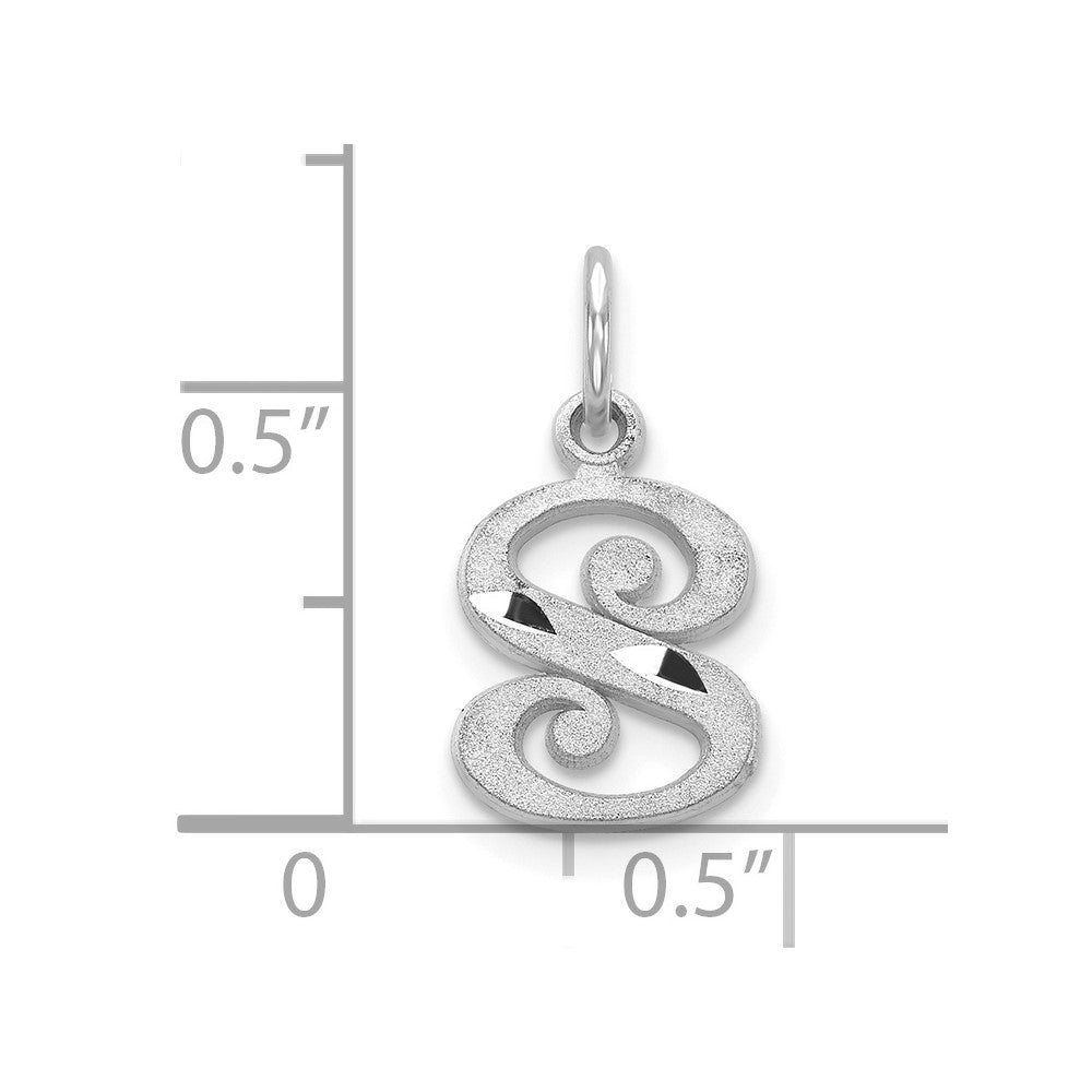 10KW Diamond-cut Initial S Charm