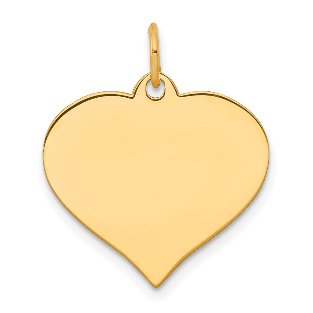 10k .013 Gauge Heart Disc Charm