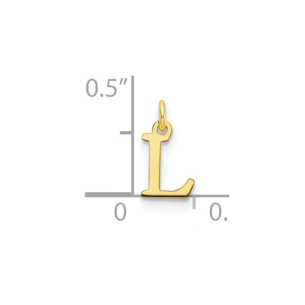 10ky Cutout Letter L Initial Charm