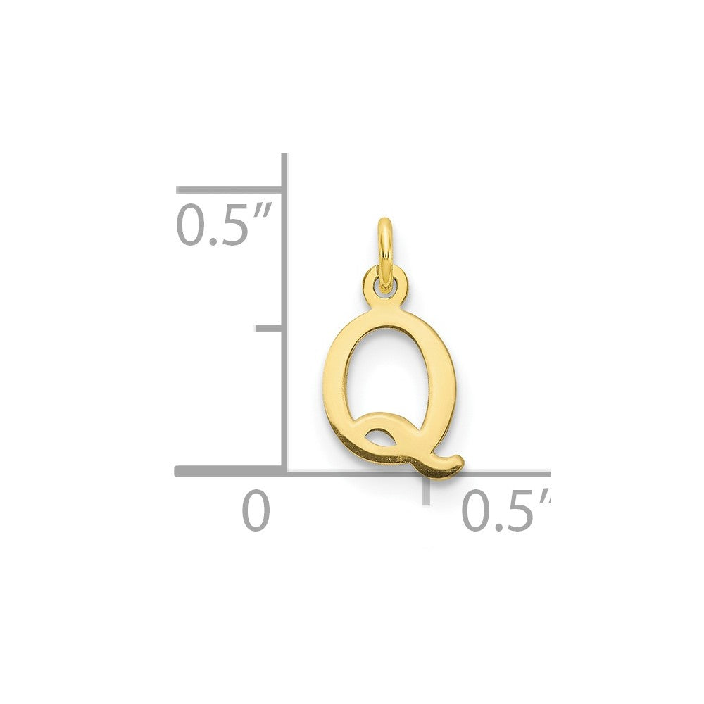 10ky Cutout Letter Q Initial Charm