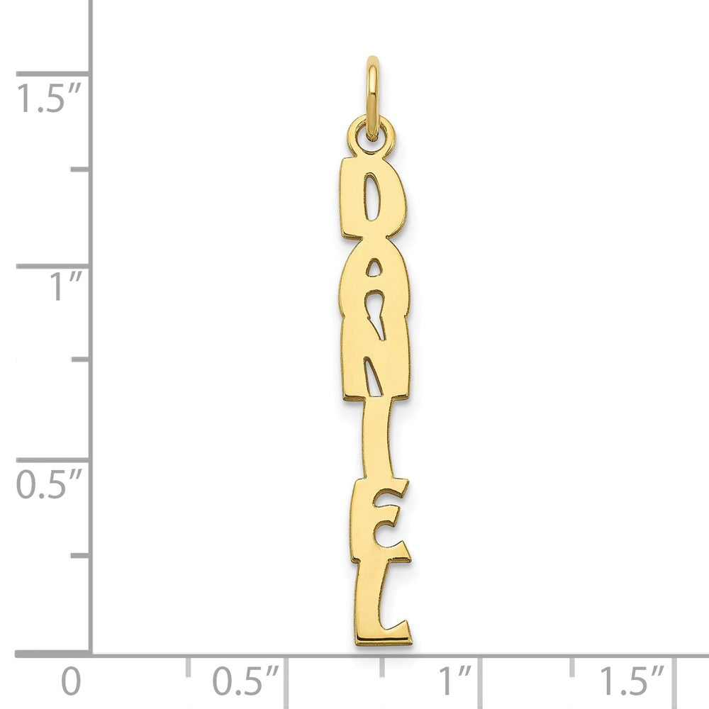 10k Yellow Gold Hobo Extra Font Name Plate Charm