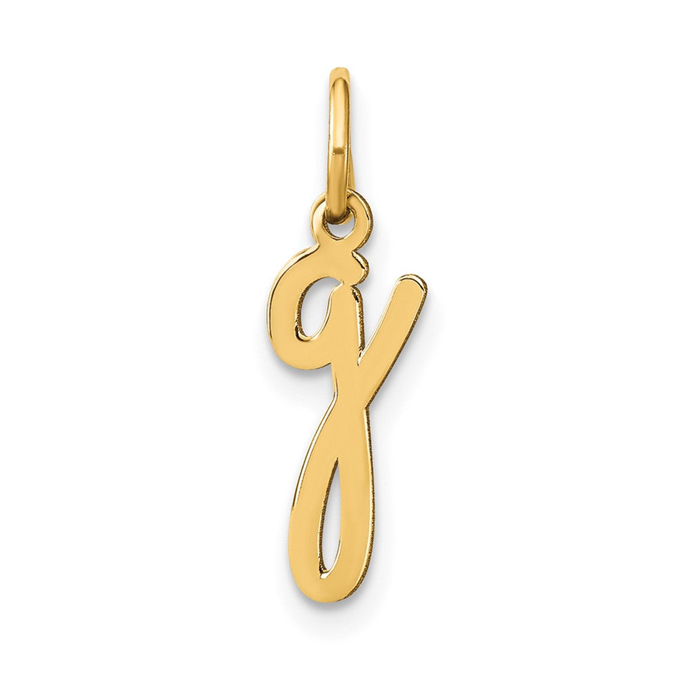 10KY Lower case Letter G Initial Charm