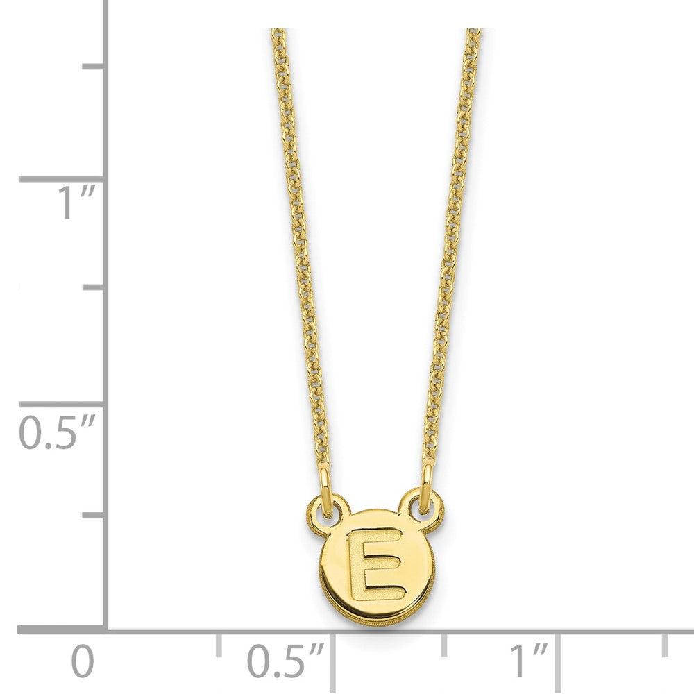 10k Yellow Gold 1 Letter Bubble Necklace