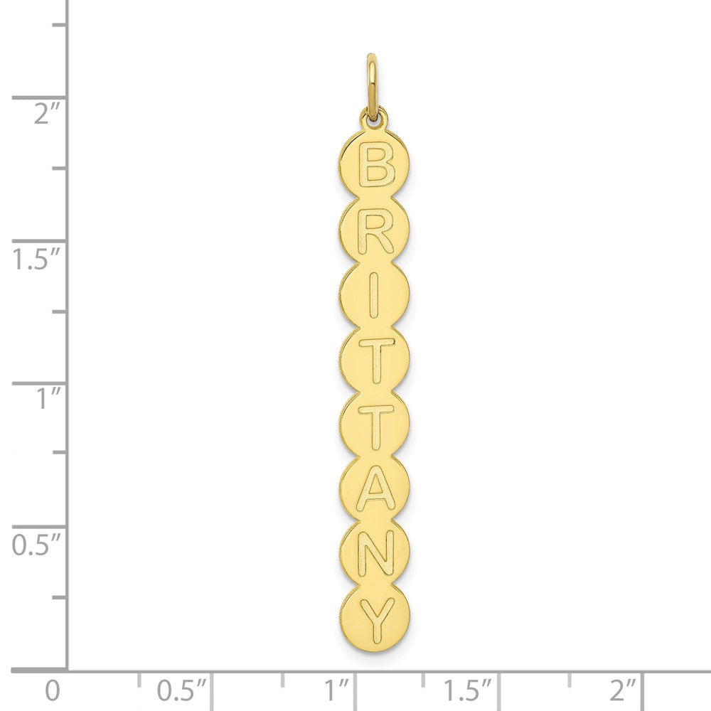 10k Yellow Gold Yellow Gold 8 Letter Bubble Pendant