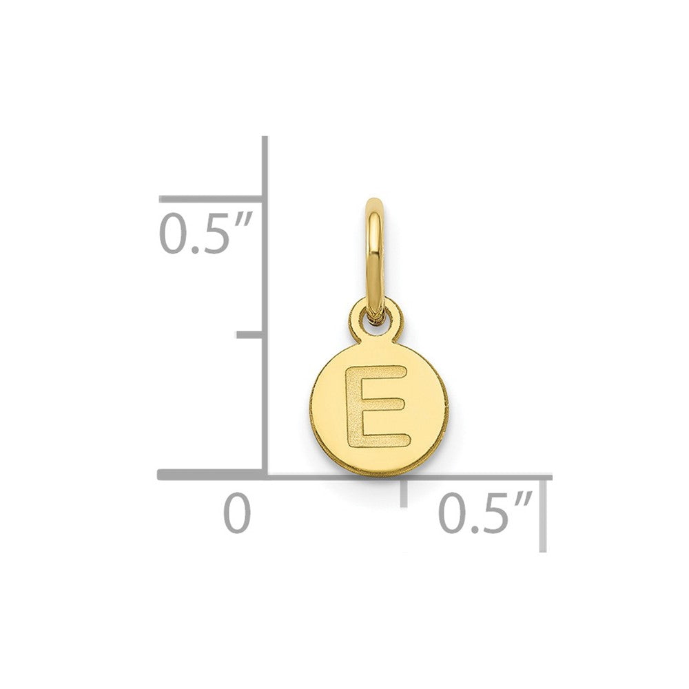 10k Yellow Gold 1 Letter Bubble Pendant