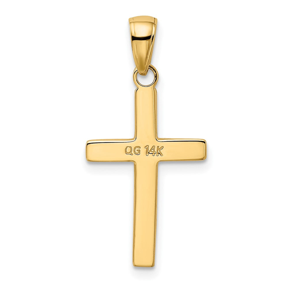 10k Polished Cross Pendant