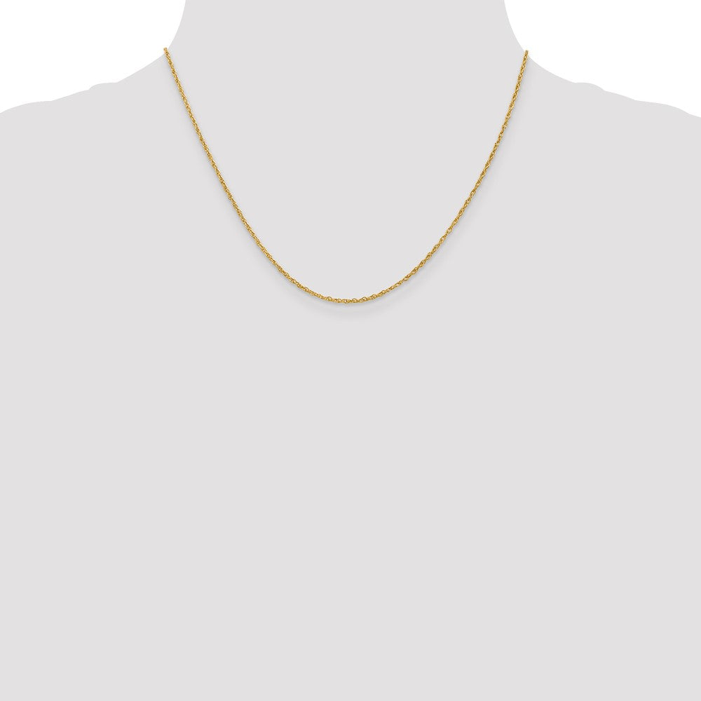 18K 18 inch 1.3mm Rope with Lobster Clasp Chain