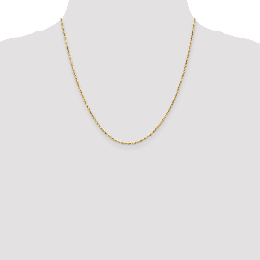 18K 20 inch 1.3mm Rope with Lobster Clasp Chain