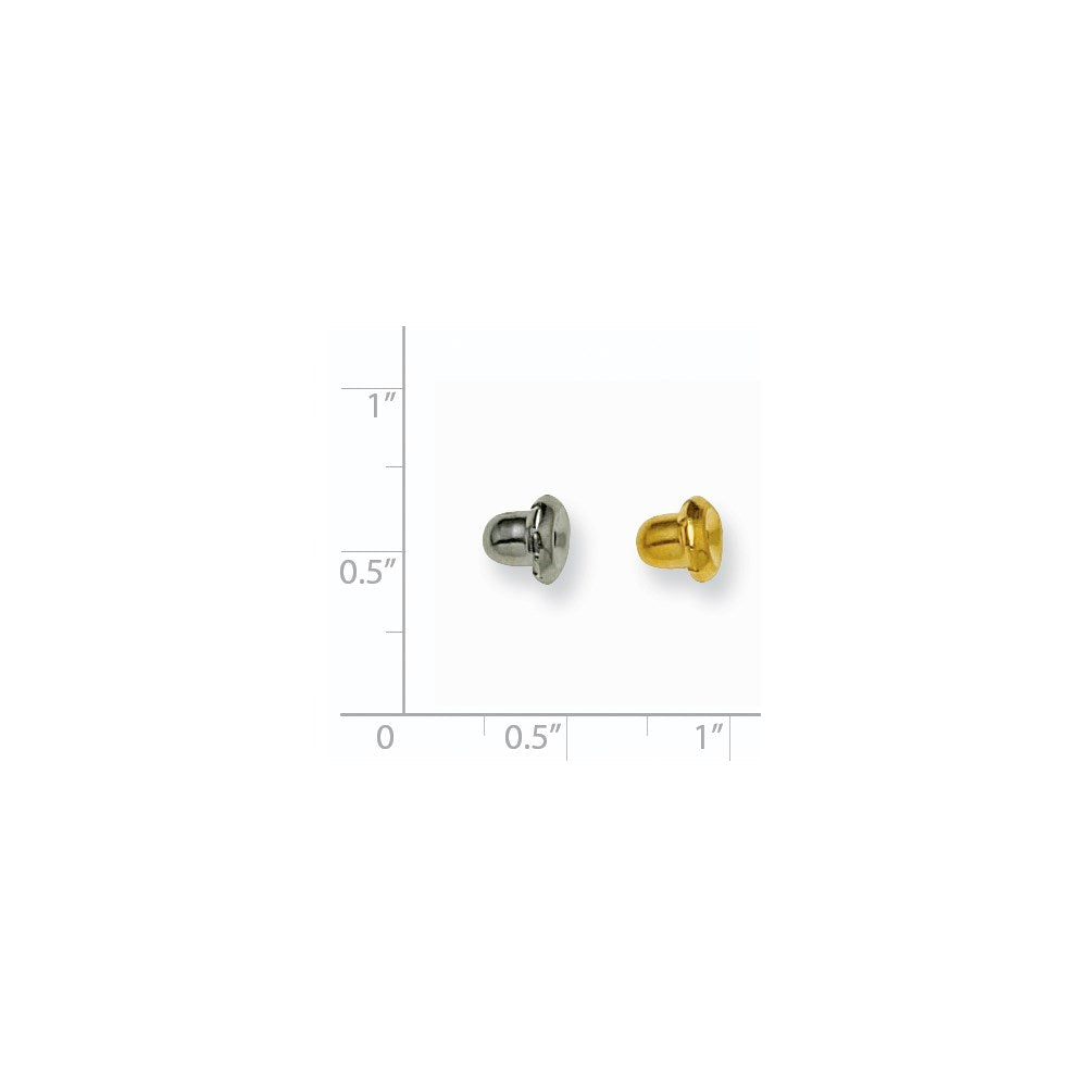 Piercing only 6 pair (3Gold-plated, 3 316-Stainless Steel) Clutches