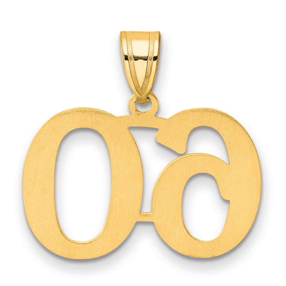 SS Polished Number 60 Pendant