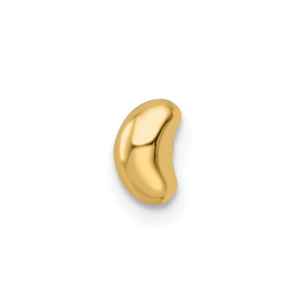 14k 18 Gauge Crescent Moon Labret Stud
