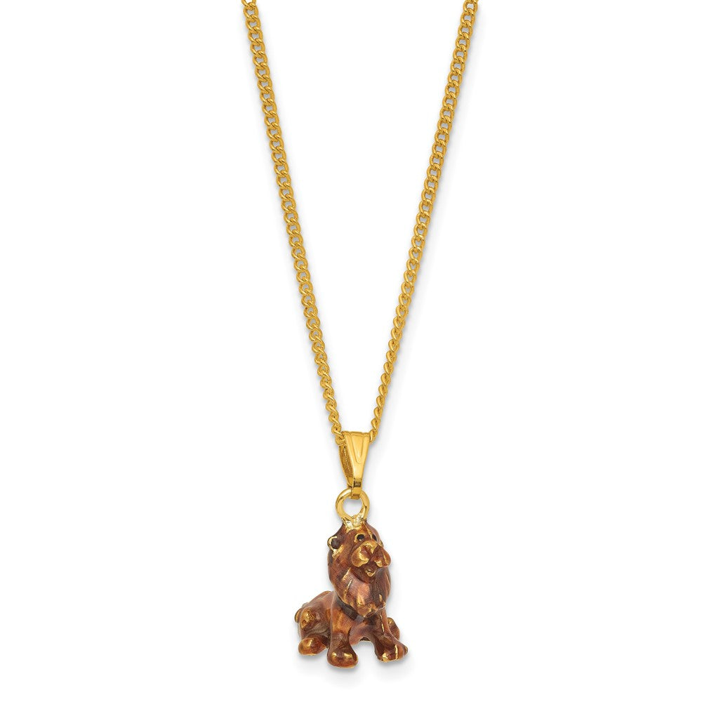 Luxury Giftware Bejeweled JABARI Lion Trinket Box with Matching 18 inch Necklace