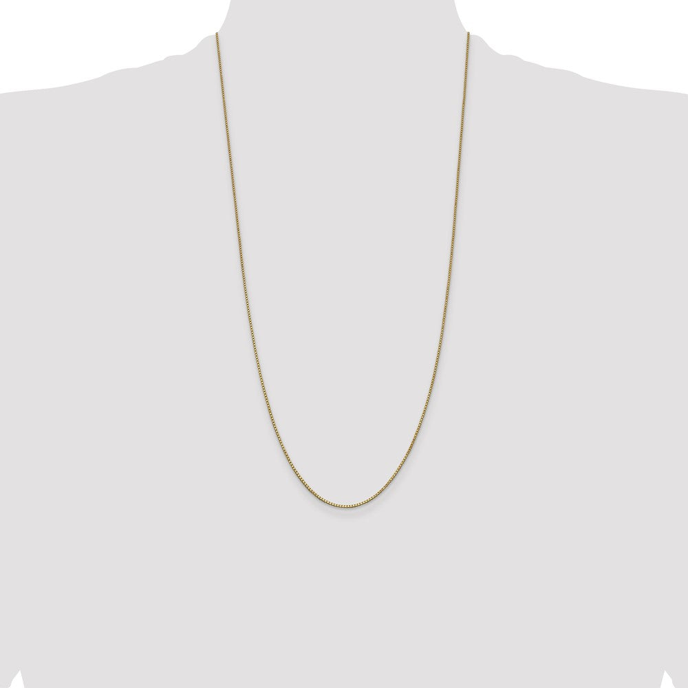 14K 28 inch 1mm Box with Lobster Clasp Chain