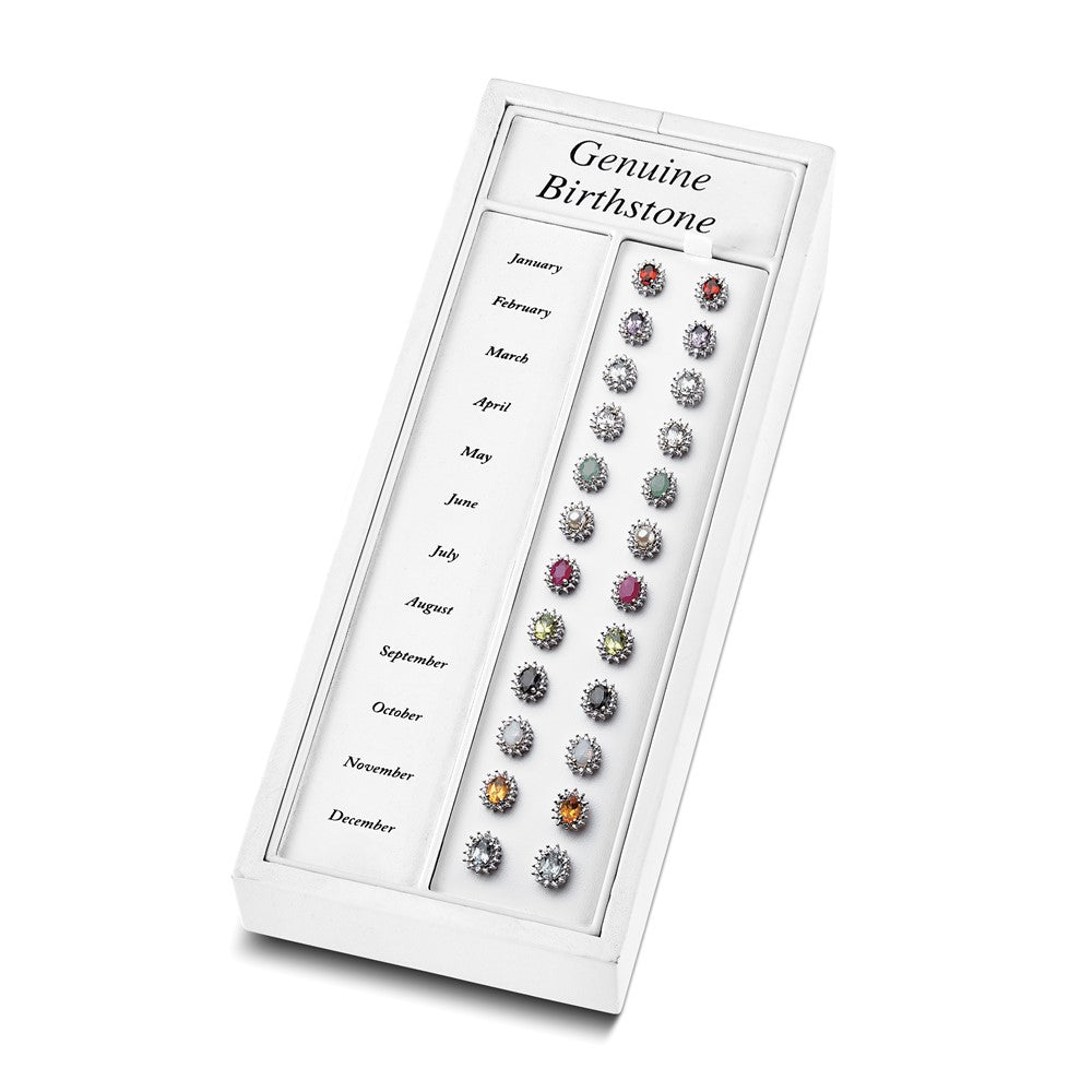Single Earring Display for Genuine Birthstone Series