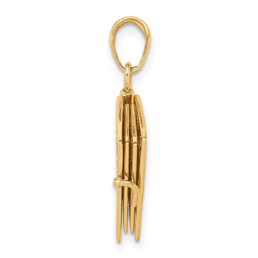 14K 3D Lord's Prayer Bible Pendant