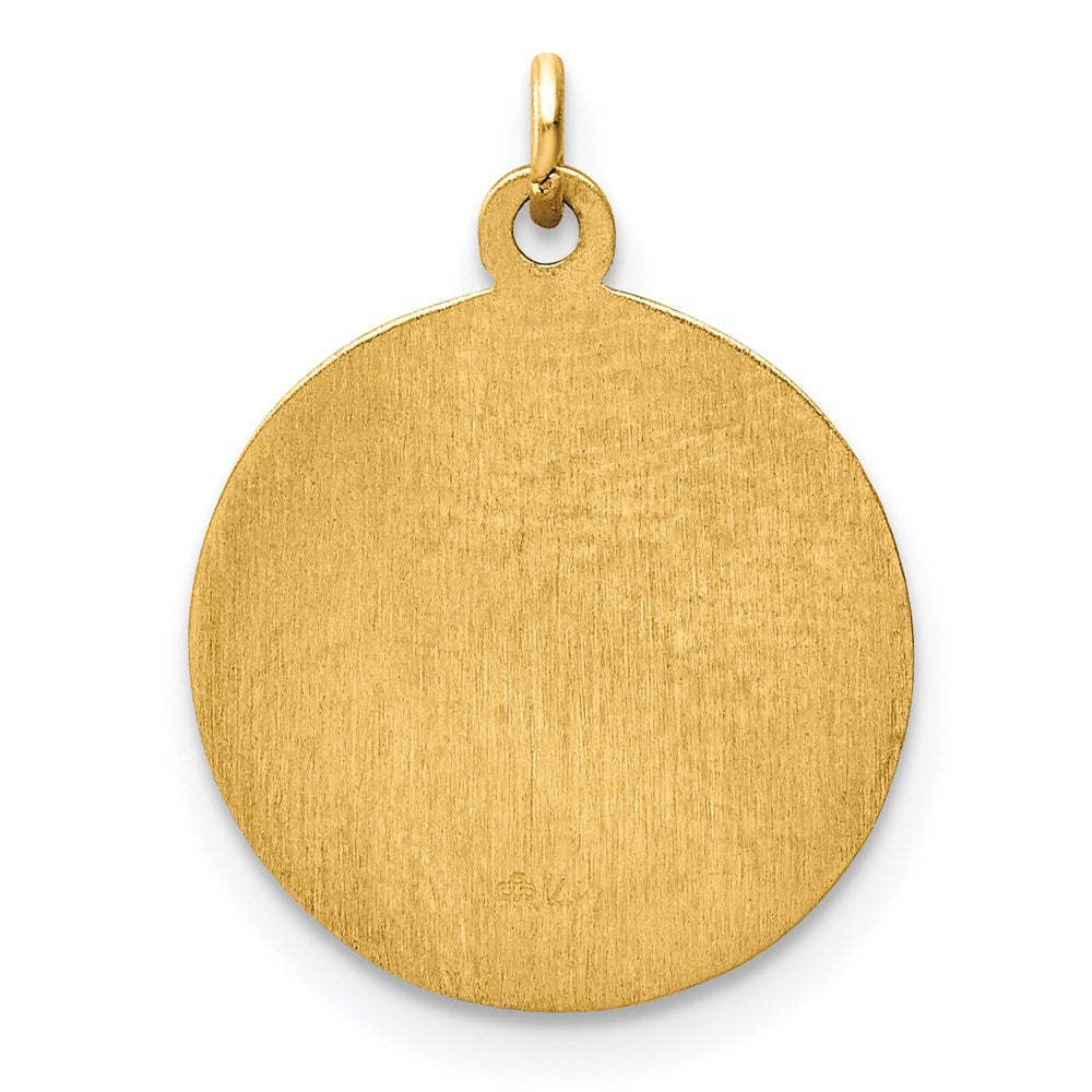 14k Our of Sorrows Medal Charm