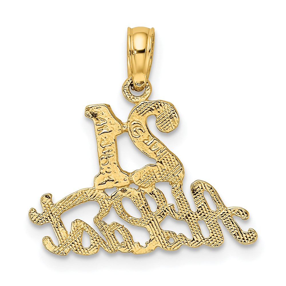 14K Yellow Gold 21 AT LAST Charm