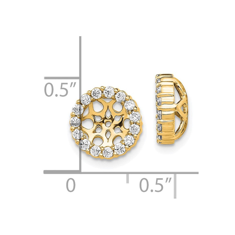 14k Diamond Earring Jackets