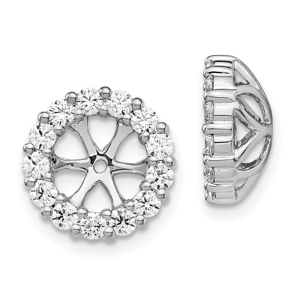 14K Yellow Gold Diamond Earring Jackets