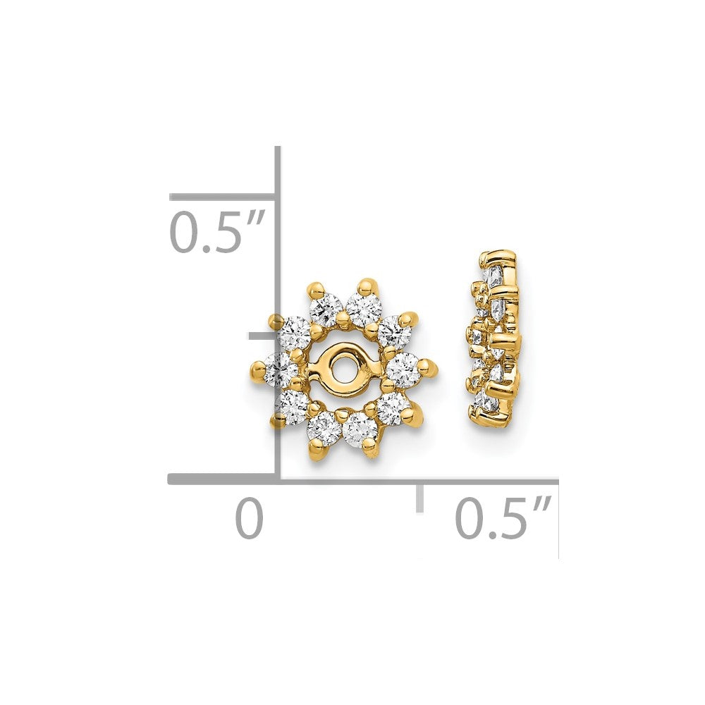 10k AA Diamond Earring Jacket