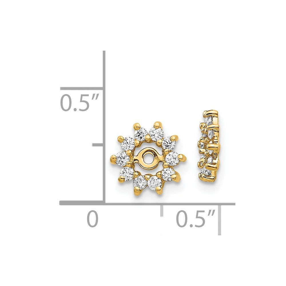 14k AA Diamond Earring Jacket