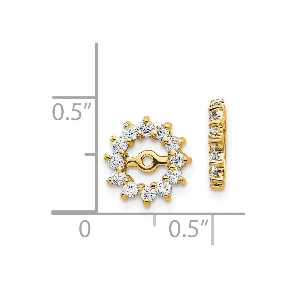 14k AA Diamond Earring Jacket