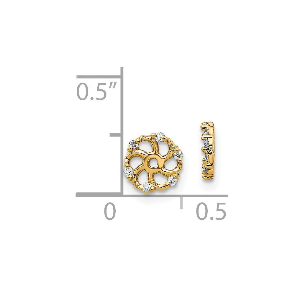14k AA Diamond Earring Jacket