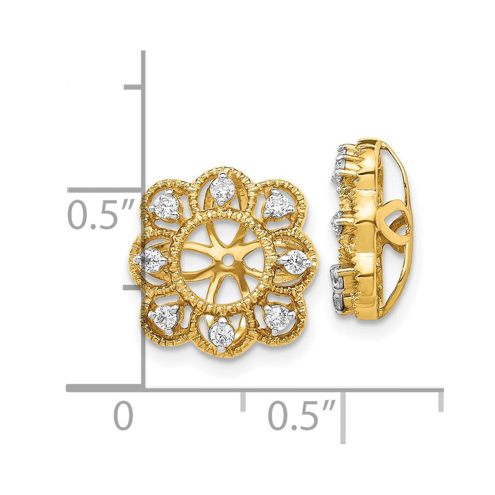 10k Fancy Diamond Earring Jackets