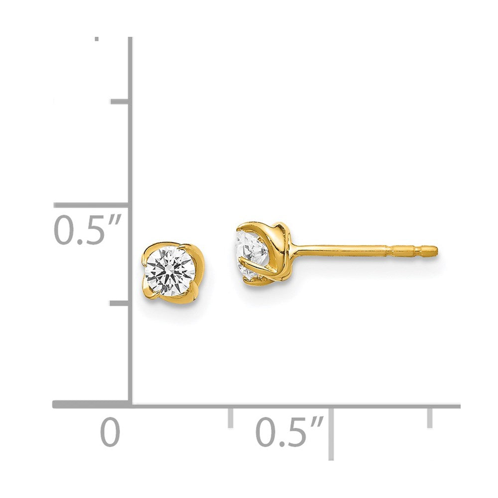 14k Diamond Post Earrings