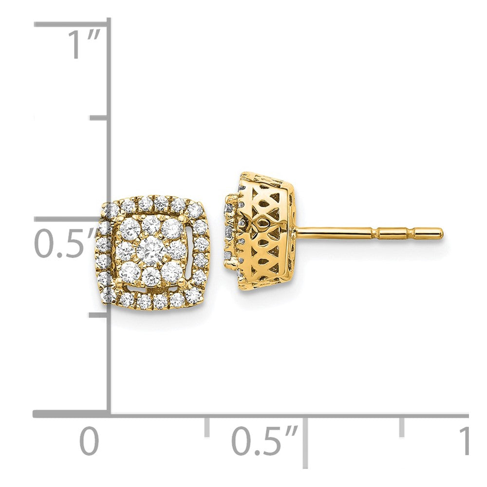 14k Diamond Post Earrings