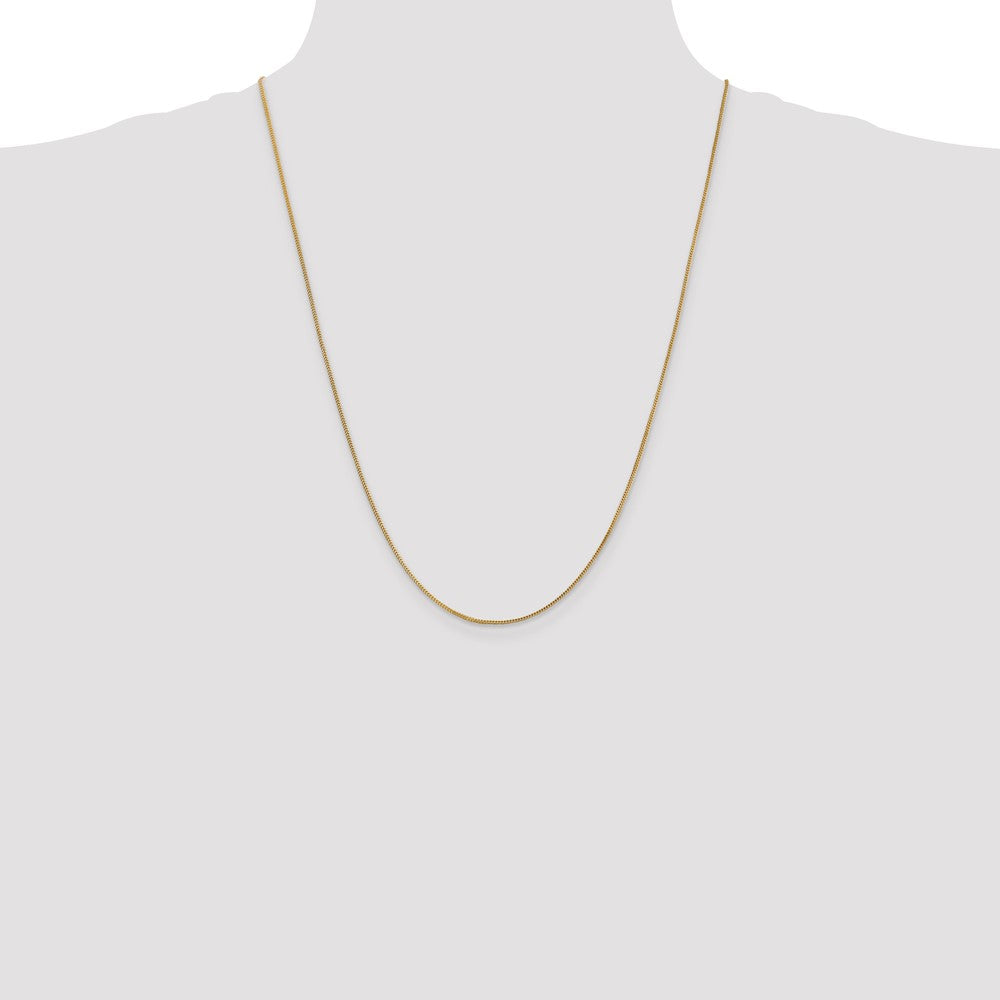 14K 24 inch .9mm Franco with Lobster Clasp Chain
