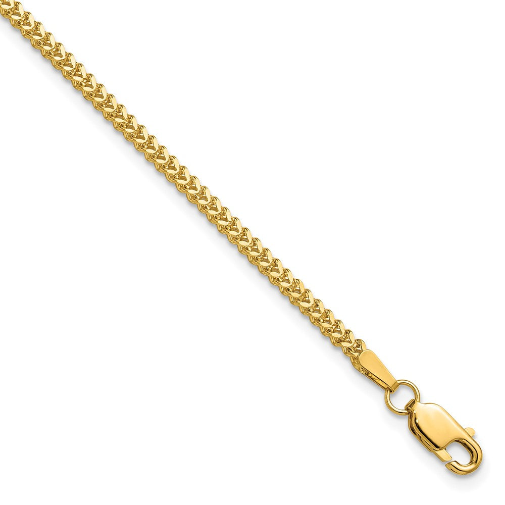 14K 8 inch 1.5mm Franco with Lobster Clasp Bracelet