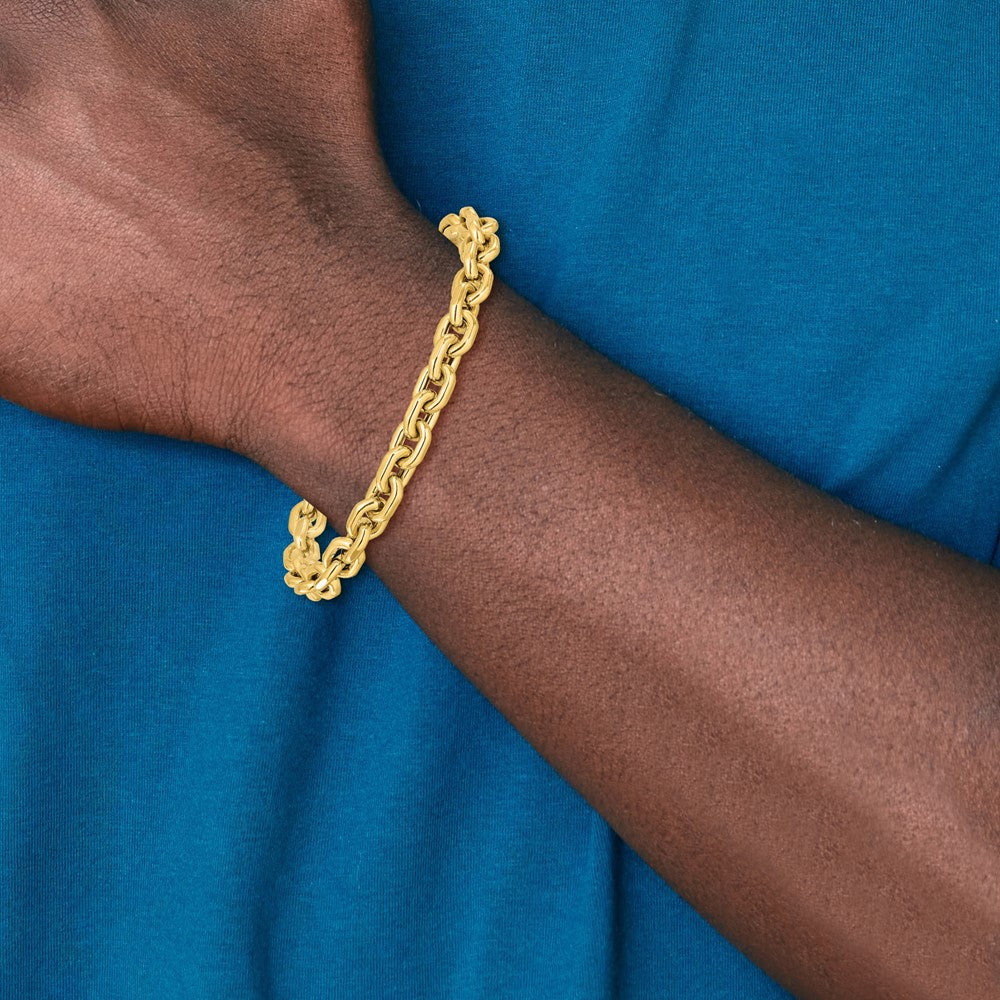 14K Polished Fancy Link Bracelet
