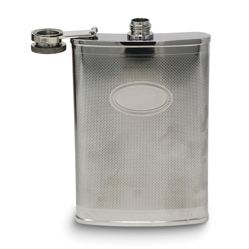 Stainless Steel Oval Design 6oz Flask