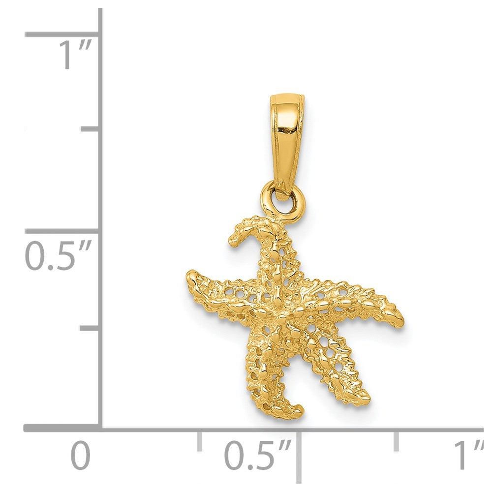 14k Starfish Pendant