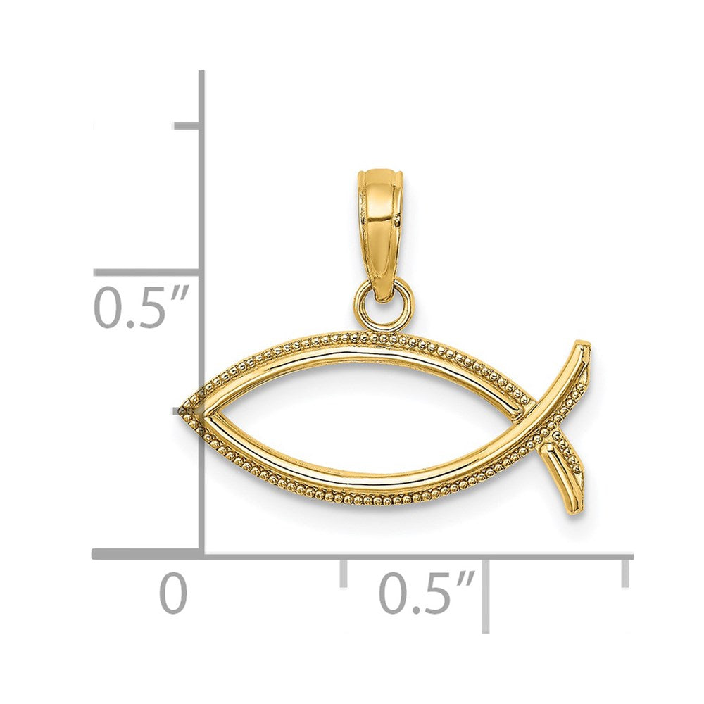 14K Ichthus Charm