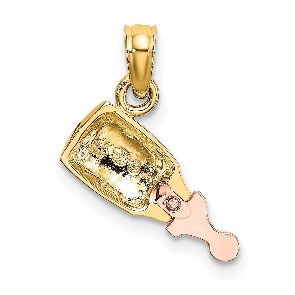 14k Two-Tone Bottle Charm