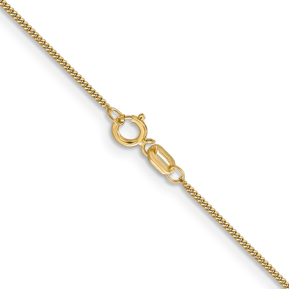 14K 13 inch .9mm Curb with Spring Ring Clasp Pendant Chain Pendant Chain