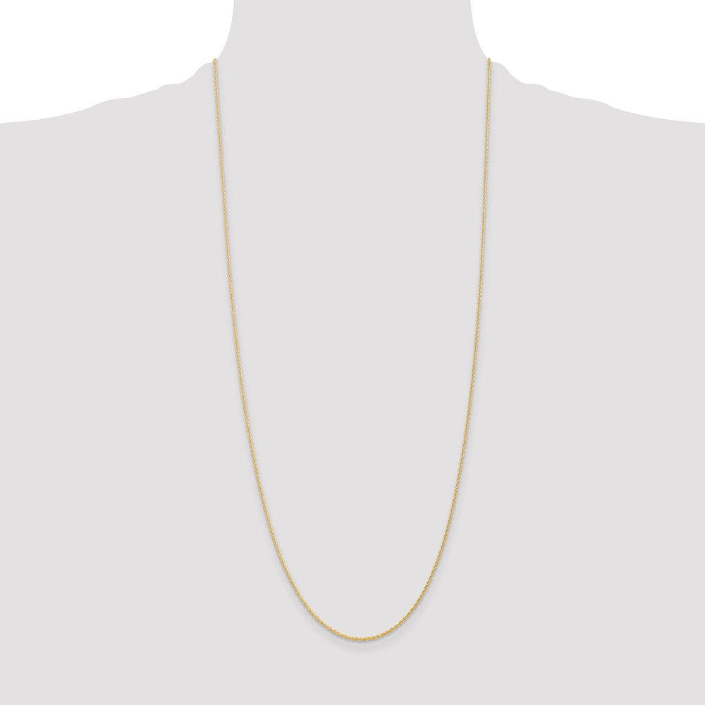 14K 30 inch 1.1mm Rope with Spring Ring Clasp Chain