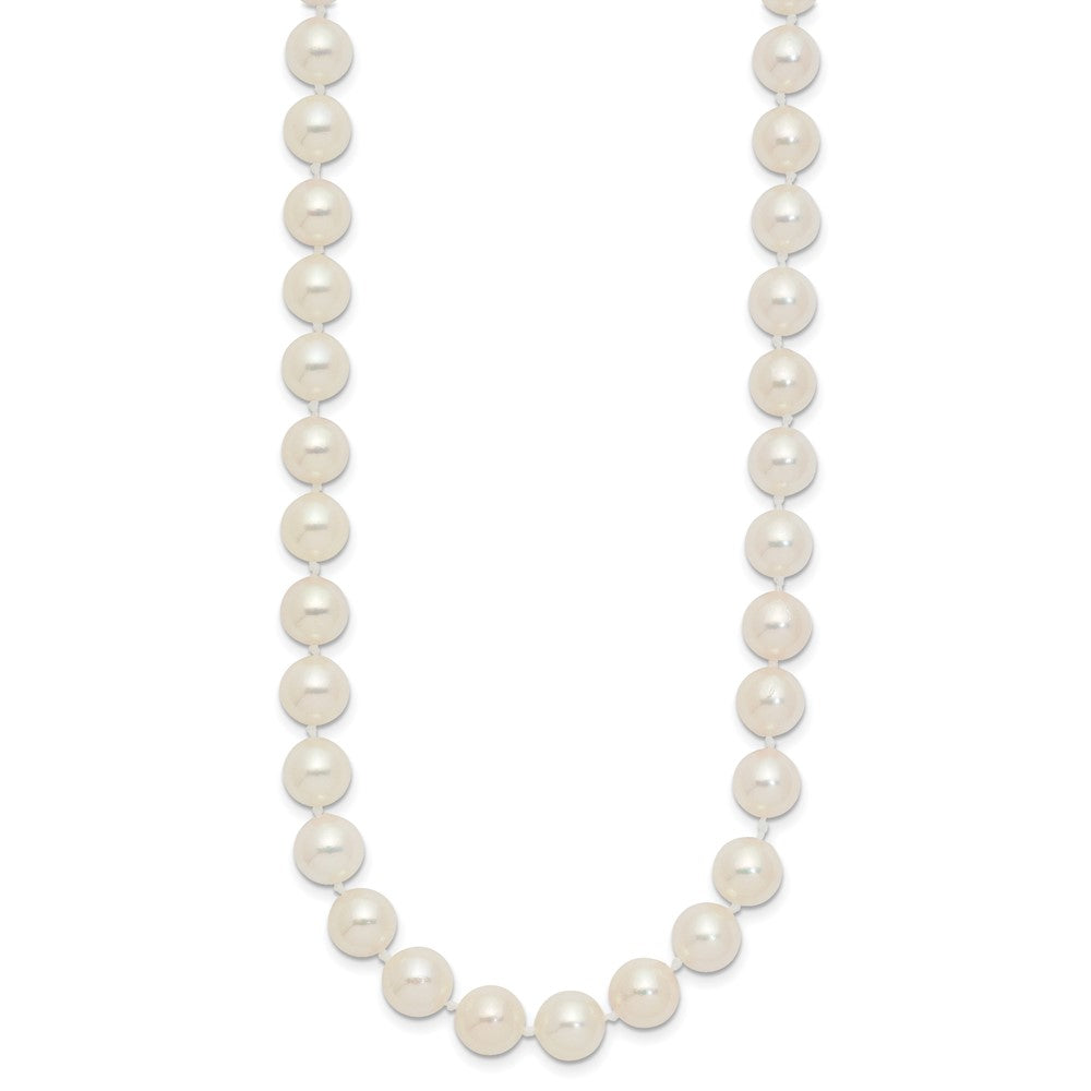 14k 7-8mm White Round Akoya Saltwater Cultured Pearl 16 inch Necklace