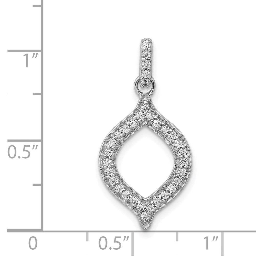 14k White Gold 1/4ct. Diamond Fancy Pendant