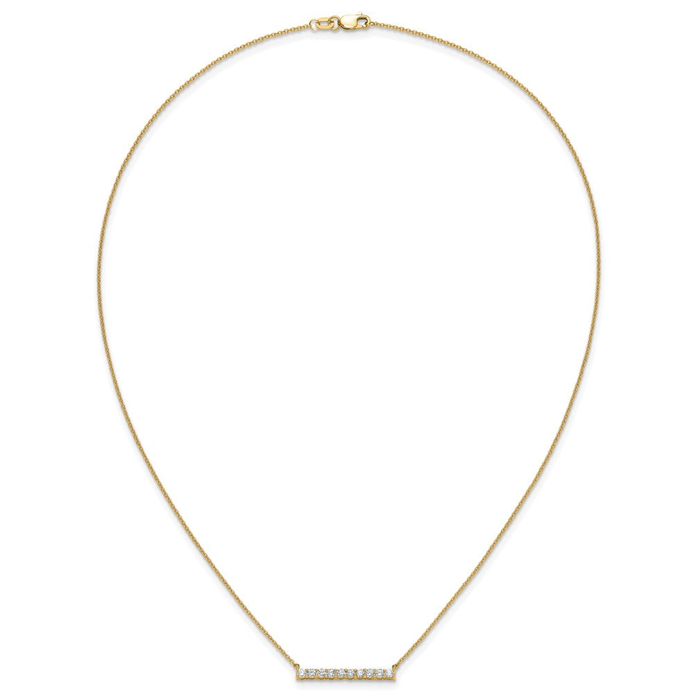 14k Diamond Bar 18 inch Necklace